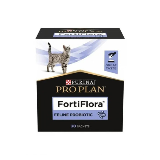 Purina Pro Plan Feline FortiFlora – Supliment Probiotic pentru Pisici – 30 Plicuri x 1 g